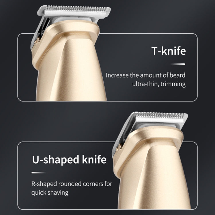 5 In 1 Haircut Digital Display Water Washing Shaver Nose Hair Electric Push Shear Set(Silver) - free shipping - PMC TechLife - Order now!