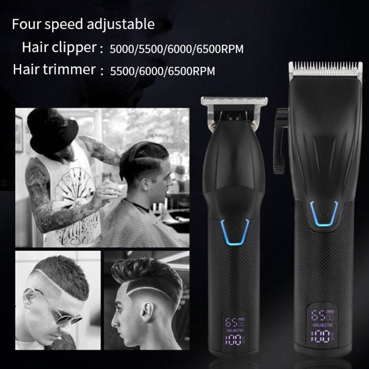 Men Electric Haircutting Tools Set Sculpting Electric Clipper(Black) - free shipping - PMC TechLife - Order now!