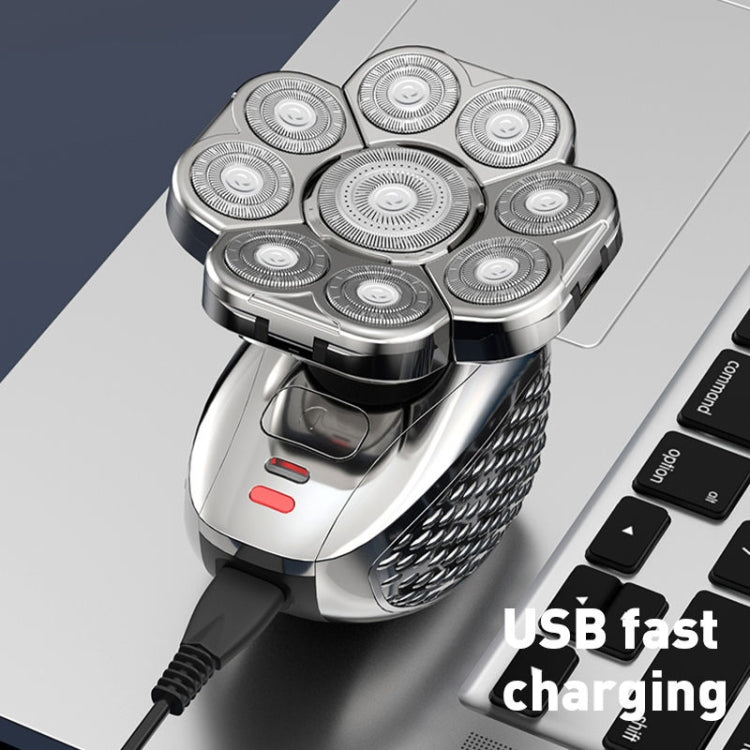 6 In 1 9 Knife Head Multifunctional USB Shaver Full Body Water Washing Shaver Men Hair Bald - free shipping - PMC TechLife - Order now!