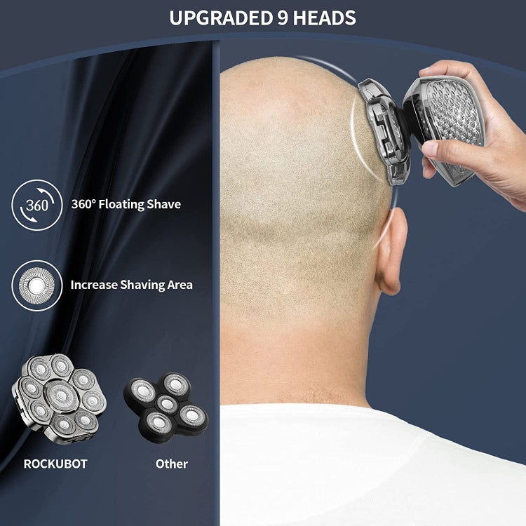 6 In 1 9 Knife Head Multifunctional USB Shaver Full Body Water Washing Shaver Men Hair Bald - free shipping - PMC TechLife - Order now!