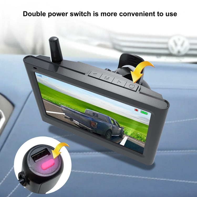 Solar Integrated License Plate Frame Vehicle Camera Wireless Reversing Display(RC03) - Rear View Cameras by PMC TechLife | Online Shopping South Africa | PMC TechLife