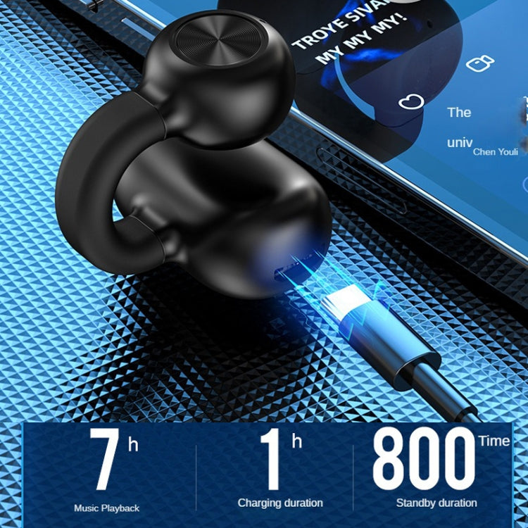 Z28 Wireless Ear Clip Type Single-Ear Bluetooth 5.3 Earphone(Black Box Packag) - Bluetooth Earphone by PMC TechLife | Online Shopping South Africa | PMC TechLife