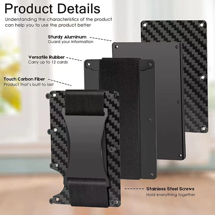 Credit Card Holder Wallets RFID Blocking Slim Metal Card Clip, Color: Fluorescent Green - Antimagnetic RFID Package by PMC TechLife | Online Shopping South Africa | PMC TechLife | Buy Now Pay Later Mobicred