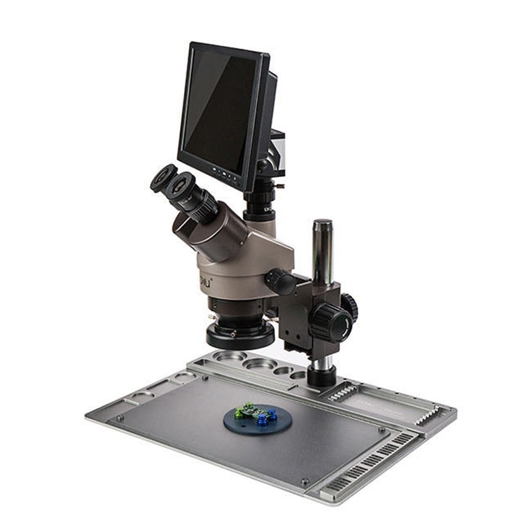 BAKU BA-011 Binomial Electronic Microscope Jewelry Appraisal Mobile Phone Repair With PCB Patch Repair Platform(US Plug 110V) - free shipping - PMC TechLife - Order now!