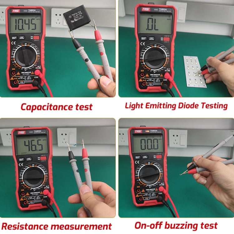 TASI TA803C Digital High Precision Multimeter Digital Display Household Multifunction Electrician Multimeter - free shipping - PMC TechLife - Order now!