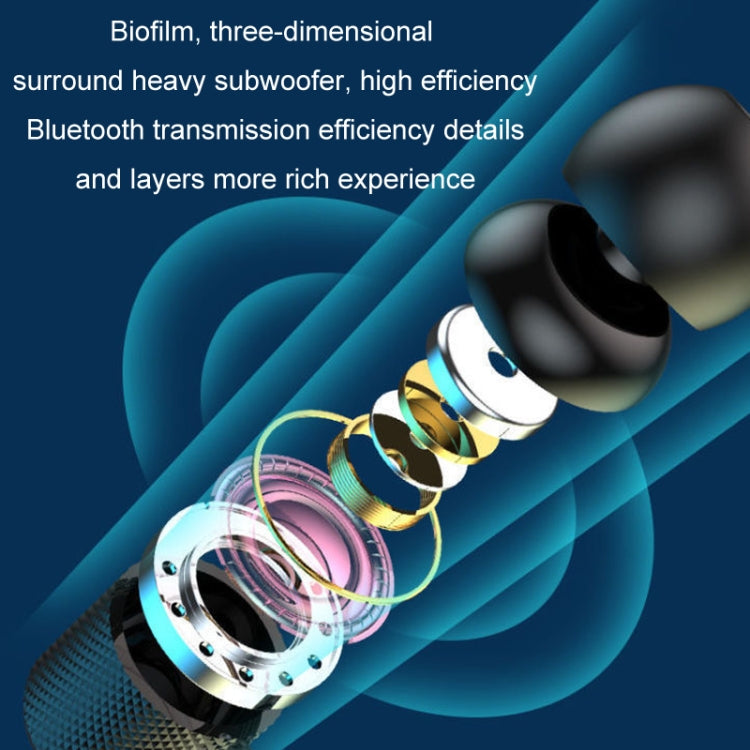 Wireless Hanging Neck Long Battery Life Sports Binaural Bluetooth Headset(Blue OPP Bag) - Neck-mounted Earphone by PMC TechLife | Online Shopping South Africa | PMC TechLife