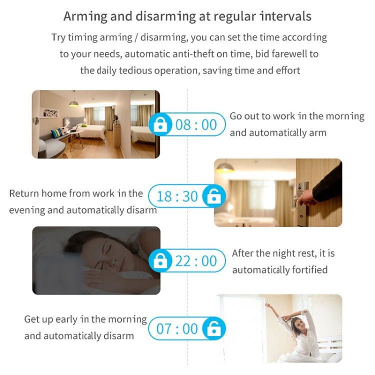 CS118   WIFI+GSM Tuya Smart Voice Alarm System Supports Amazon Alexa/ Google Assistant, Spec: Package 5 - Alarm System by PMC TechLife | Online Shopping South Africa | PMC TechLife