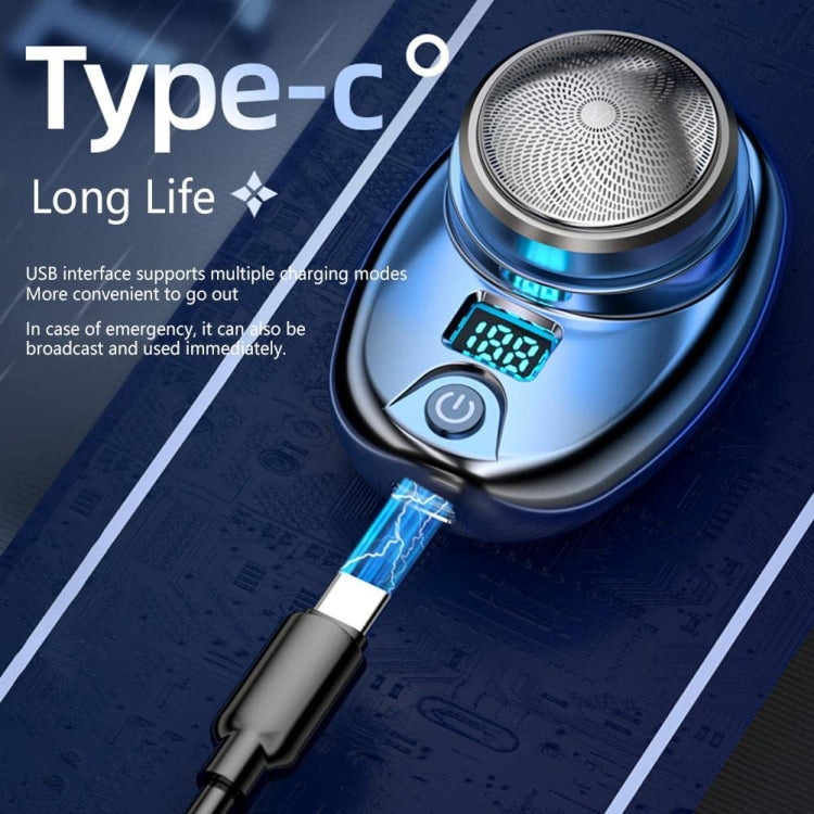 Portable Digital Razor Mini Washable Electric Shaver(Gradient Black) - free shipping - PMC TechLife - Order now!