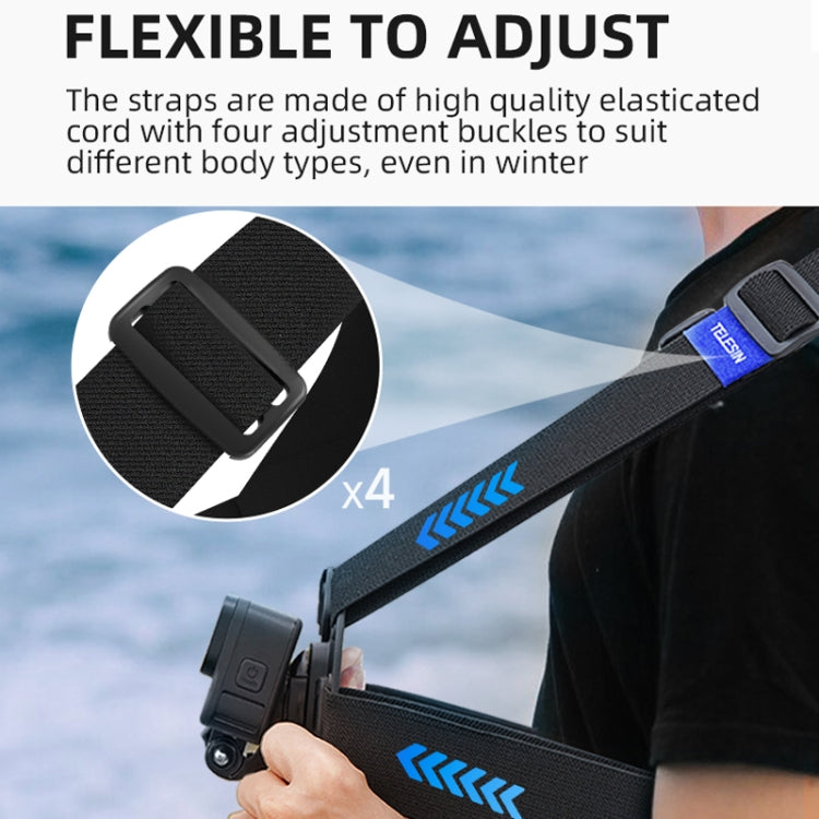 TELESIN  Chest Strap Mount Waistcoat Belt  Mount For Action Camera - Chest Belt by TELESIN | Online Shopping South Africa | PMC TechLife