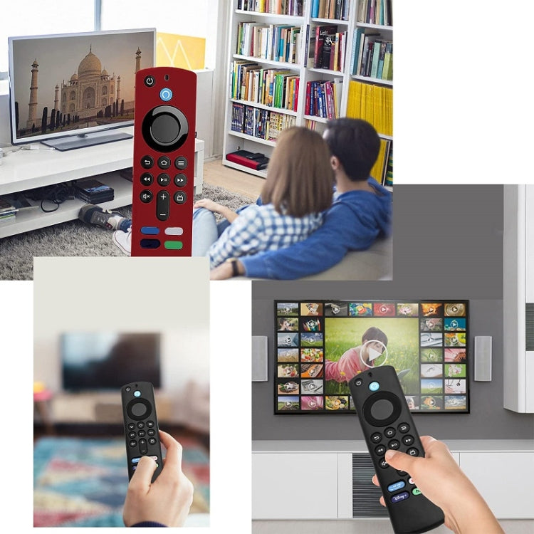 2pcs Remote Control Case For Amazon Fire TV Stick 2021 ALEXA 3rd Gen With Airtag Holder(Midnight Blue) - free shipping - PMC TechLife - Order now!
