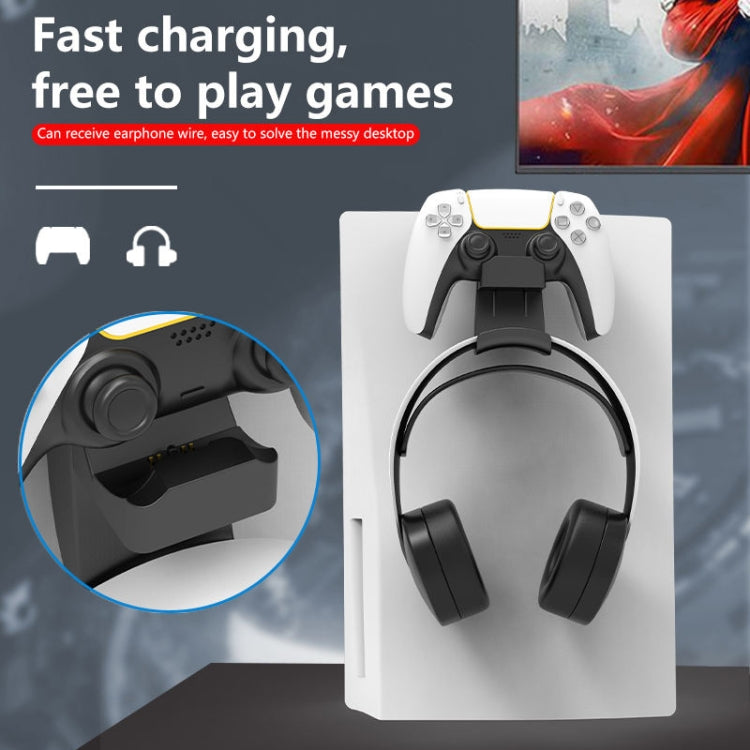 iplay HBP-293 For PS5 Suspension Handle Charging Seat Headphone Storage Hook Game Console Hanger(Black) - Charger & Power by iplay | Online Shopping South Africa | PMC TechLife | Buy Now Pay Later Mobicred