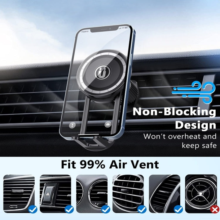 Car Central Control Air Outlet Mobile Phone Navigation Magnetic Suction Bracket, Model: LE-11 - Car Holders by PMC TechLife | Online Shopping South Africa | PMC TechLife