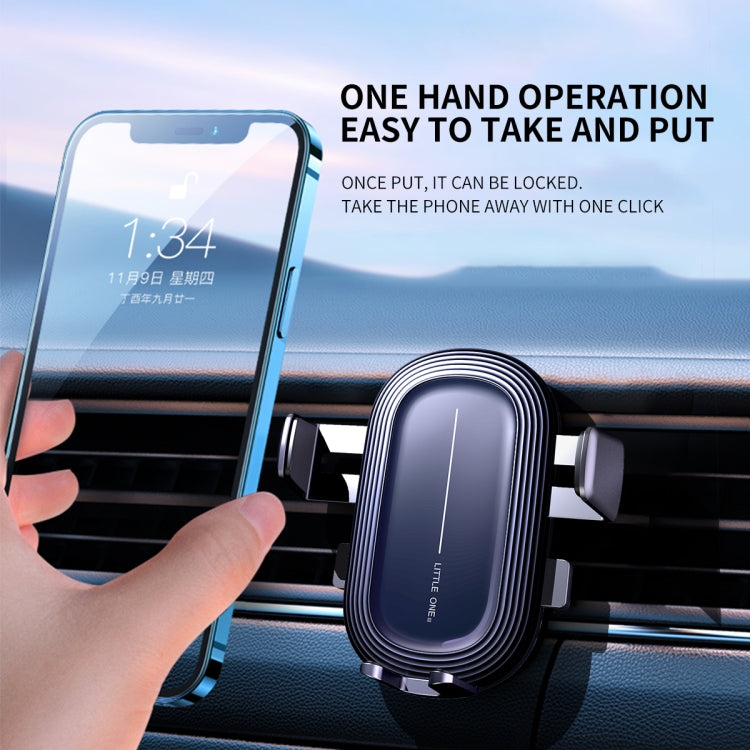 Little One Gravity Car Holder Air Vent Clip Mount Mobile Cell Stand Smartphone GPS Support - Car Holders by PMC TechLife | Online Shopping South Africa | PMC TechLife