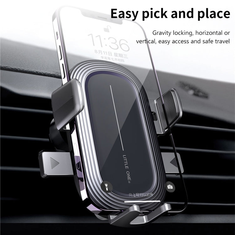 Little One Gravity Car Holder Air Vent Clip Mount Mobile Cell Stand Smartphone GPS Support - Car Holders by PMC TechLife | Online Shopping South Africa | PMC TechLife