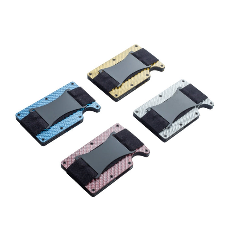 RFID Carbon Fiber Metal Card Holder Multifunctional  Anti-theft Credit Card Box(Silver) - Antimagnetic RFID Package by PMC TechLife | Online Shopping South Africa | PMC TechLife | Buy Now Pay Later Mobicred