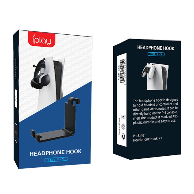 iplay HBP-266 For Sony PS5 Game Console Headphone Storage Side Rack Gamepad Hanger(White) - free shipping - PMC TechLife - Order now!