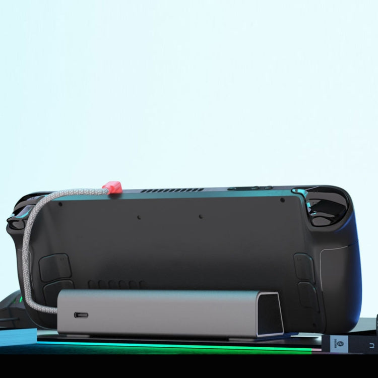 iplay HBSD-490B For Steam Deck Game Console Charging Base Handheld Game Stand Charger(Silver Gray) - Other Accessories by iplay | Online Shopping South Africa | PMC TechLife | Buy Now Pay Later Mobicred