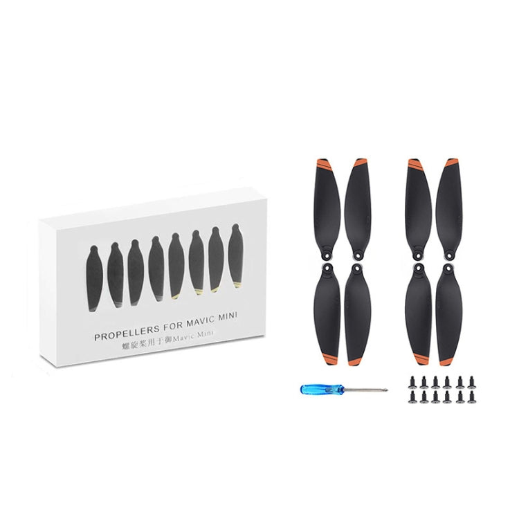 For DJI Mavic Mini 4726F Wing Propeller Blade Drone Accessories, Spec:  2pairs Orange Edge - DIY Propeller by PMC TechLife | Online Shopping South Africa | PMC TechLife