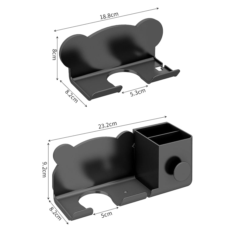For Dyson Hair Dryer Wall-Mounted Holder Bathroom Shelf Storage Rack, Style: Upgrade Gray - free shipping - PMC TechLife - Order now!