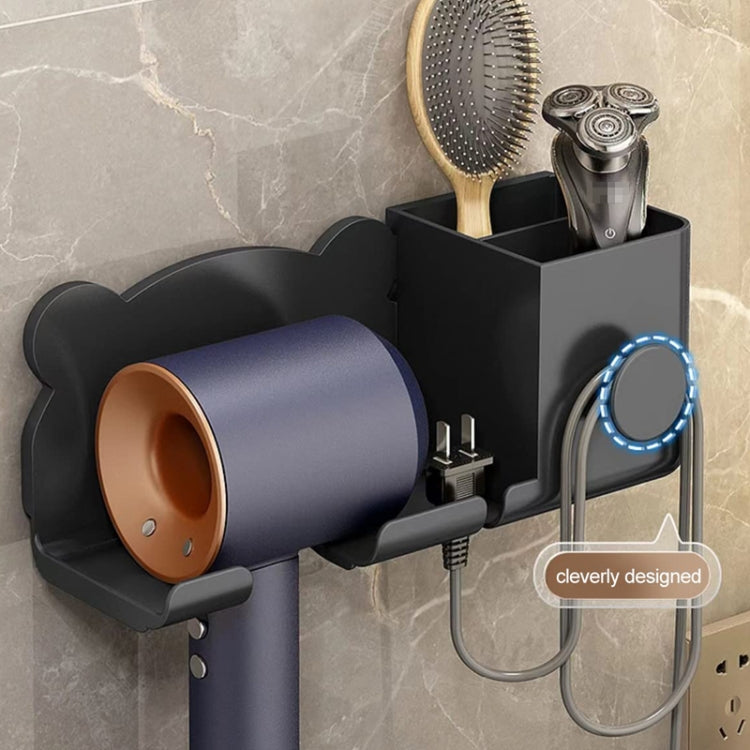 For Dyson Hair Dryer Wall-Mounted Holder Bathroom Shelf Storage Rack, Style: Upgrade Black - free shipping - PMC TechLife - Order now!