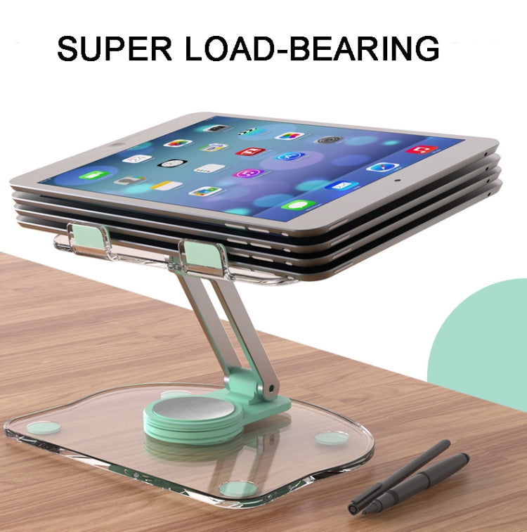 KF-Z11 Acrylic Tablet PC Mobile Phone Bracket Desktop Rotating Foldable Lazy Non-slip Phone Support Frame(Black) - Desktop Holder by PMC TechLife | Online Shopping South Africa | PMC TechLife