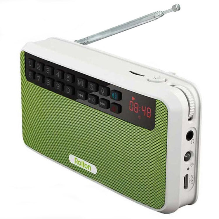 Rolton E500 Bluetooth Speaker 2.1-Channel Built-In Microphone Supports FM Radio(Green) - free shipping - PMC TechLife - Order now!