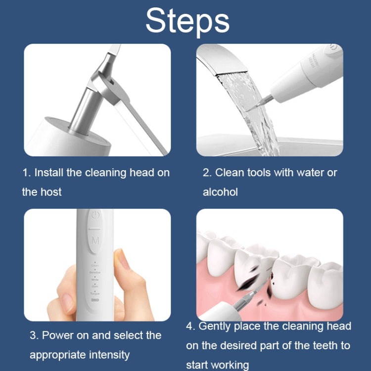 Ultrasonic Electric Scaler Home Dental Cleaner Portable Scaling Instrument(White) - free shipping - PMC TechLife - Order now!