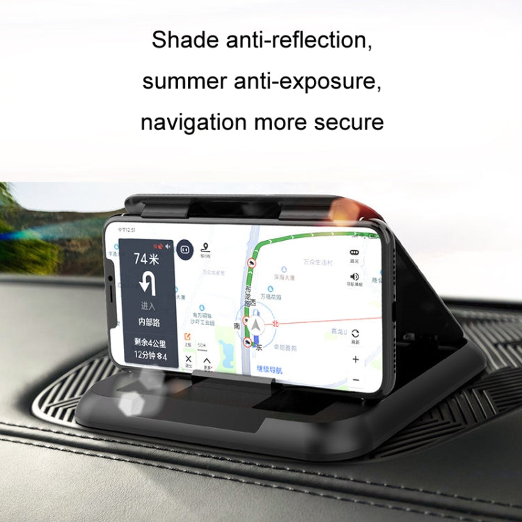 Car Mobile Phone Holder Carbon Fiber Pattern Silicone Dashboard Holder(Black) - Universal Car Holders by PMC TechLife | Online Shopping South Africa | PMC TechLife | Buy Now Pay Later Mobicred