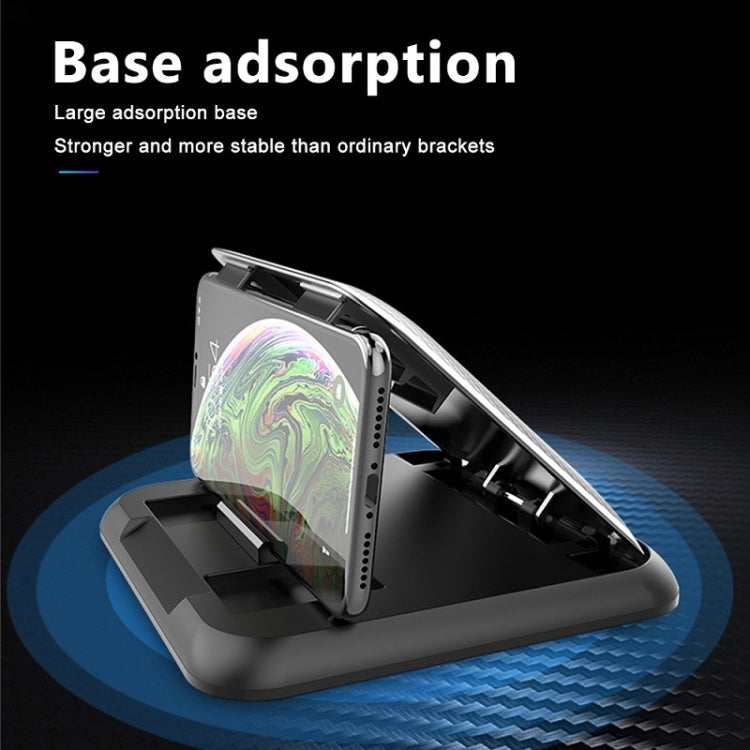 Car Mobile Phone Holder Carbon Fiber Pattern Silicone Dashboard Holder(Black) - Universal Car Holders by PMC TechLife | Online Shopping South Africa | PMC TechLife | Buy Now Pay Later Mobicred