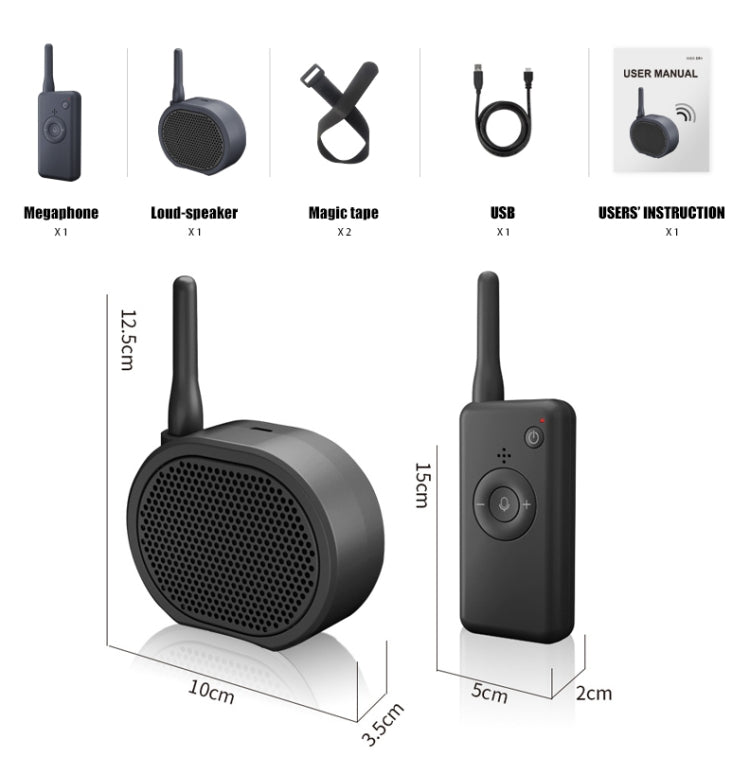 Mini Drone Megaphone Wireless Portable Speaker 2KM Control for DJI Mavic Mini/Mavic 2/Mavic Pro/FIMI X8SE/Phantom/Hubsan Zino - Others by PMC TechLife | Online Shopping South Africa | PMC TechLife