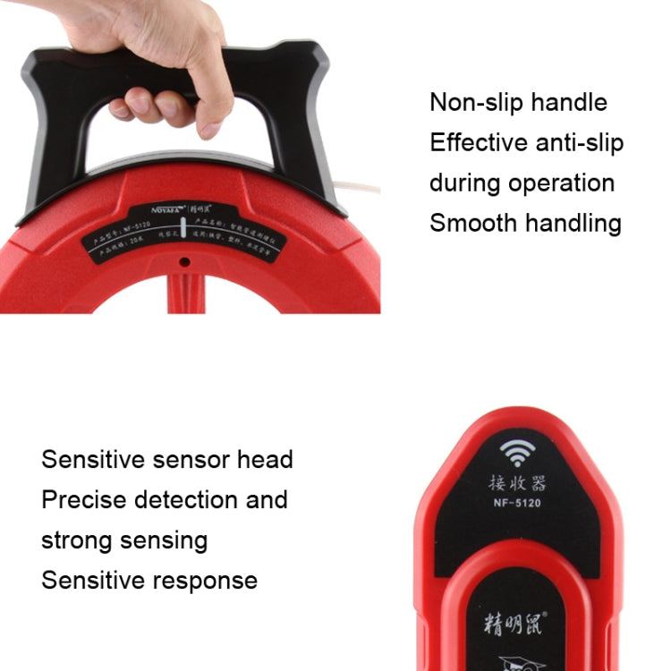 NOYAFA NF-5120 Wall Pipe Blockage Detector Pipe Blockage Detector For Iron/PVC/Cement/Steel Pipes - free shipping - PMC TechLife - Order now!