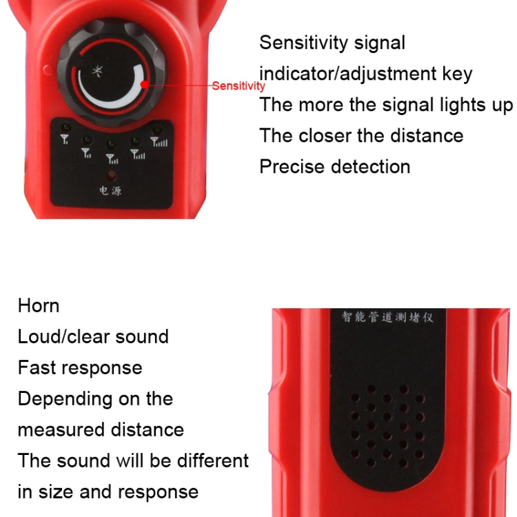 NOYAFA NF-5120 Wall Pipe Blockage Detector Pipe Blockage Detector For Iron/PVC/Cement/Steel Pipes - free shipping - PMC TechLife - Order now!