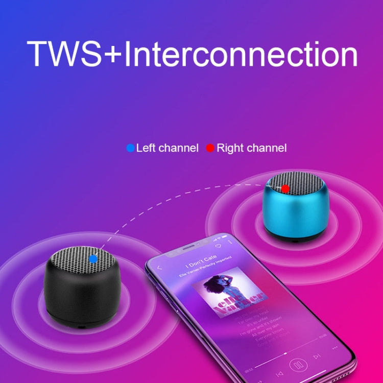 Small TWS Couplet Wireless Bluetooth Speaker Mini Smart Noise Reduction Water-resistant Speaker(Black) - Mini Speaker by PMC TechLife | Online Shopping South Africa | PMC TechLife
