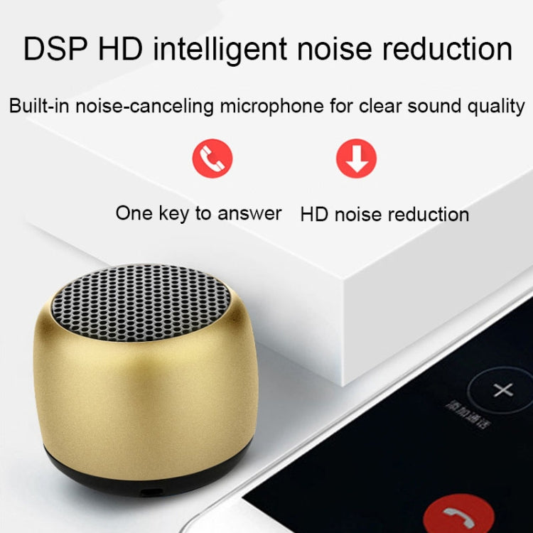 Small TWS Couplet Wireless Bluetooth Speaker Mini Smart Noise Reduction Waterproof Speaker(Gold) - Mini Speaker by PMC TechLife | Online Shopping South Africa | PMC TechLife | Buy Now Pay Later Mobicred