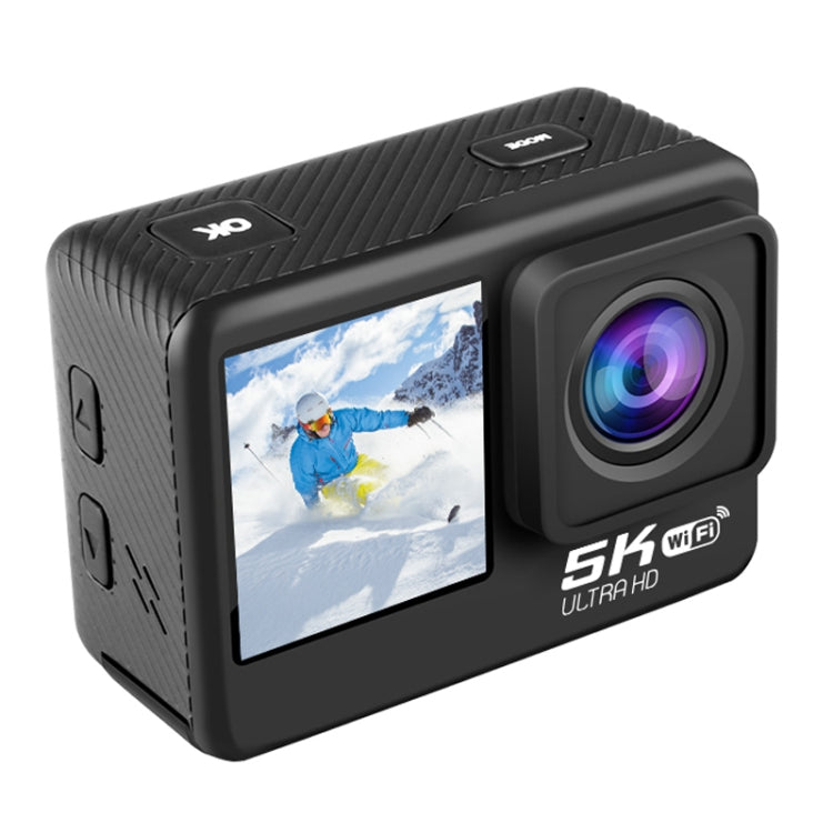 5K/30FPS WIFI HD Anti-Shake Remote Touch Dual-Screen IP68 Waterproof Sports Camera, Style: Black - Other Camera by PMC TechLife | Online Shopping South Africa | PMC TechLife