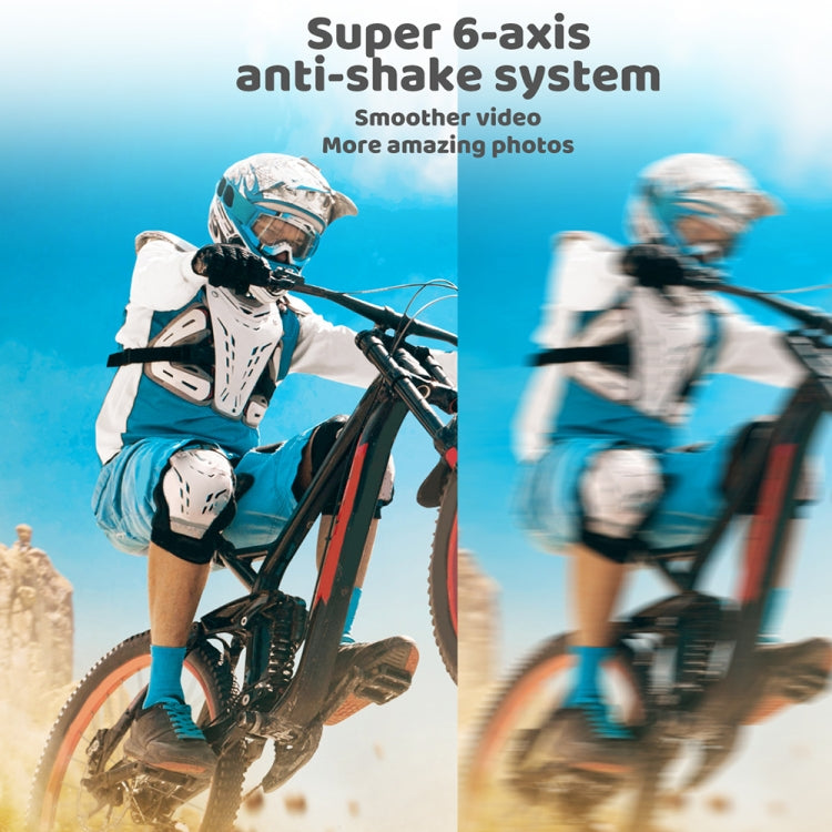 5K/30FPS WIFI HD Anti-Shake Remote Touch Dual-Screen IP68 Waterproof Sports Camera, Style: Camera+128G Card - Other Camera by PMC TechLife | Online Shopping South Africa | PMC TechLife