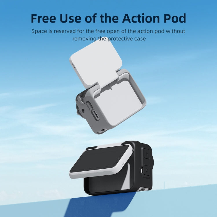 For Insta360 GO 3 AMagisn Silicone Body Cover Protective Case With Lanyard(Black) - Case & Bags by aMagisn | Online Shopping South Africa | PMC TechLife | Buy Now Pay Later Mobicred
