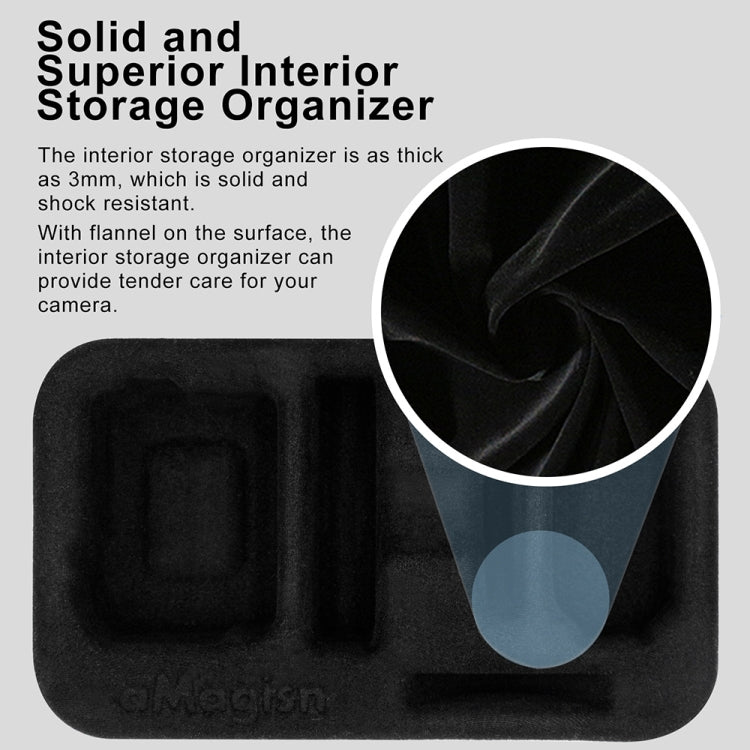 For Insta360 GO 3 AMagisn Hard Shell Storage Bag Waterproof Bag(Gray) - free shipping - PMC TechLife - Order now!