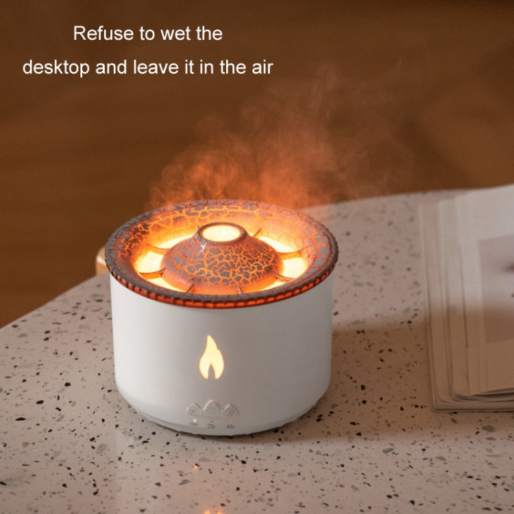 Volcanic Essential Oil Aroma Diffuser Ultrasonic Air Humidifier, Model: Two-color Remote Control(US Plug) - free shipping - PMC TechLife - Order now!