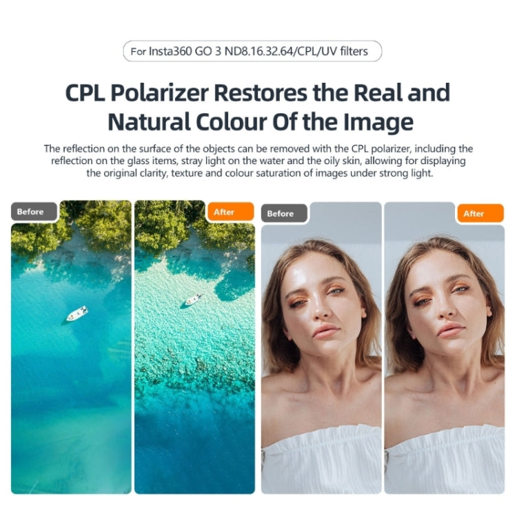 For Insta360 Go 3/Go 2 aMagisn Lens Filters Waterproof Filter, Spec: ND8 - free shipping - PMC TechLife - Order now!