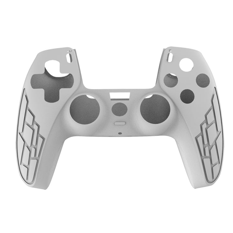 For PS5 Gamepad Silicone Case Non-slip Texture Thickened Protective Cover(White) - Cases by PMC TechLife | Online Shopping South Africa | PMC TechLife