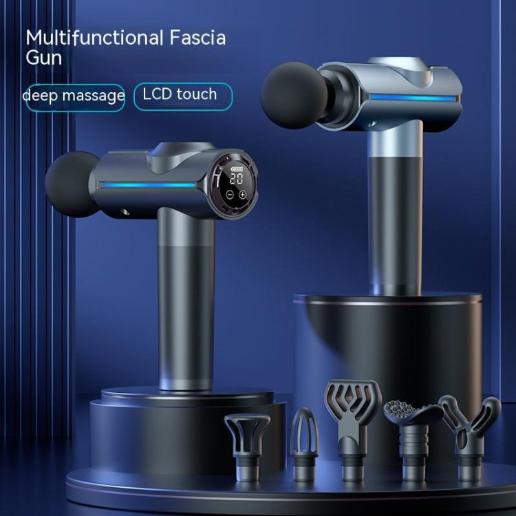 20-speed Touch Control Fascia Massager with 6 Massage Heads,CN Plug(Silver) - Massage gun & Accessories by PMC TechLife | Online Shopping South Africa | PMC TechLife | Buy Now Pay Later Mobicred