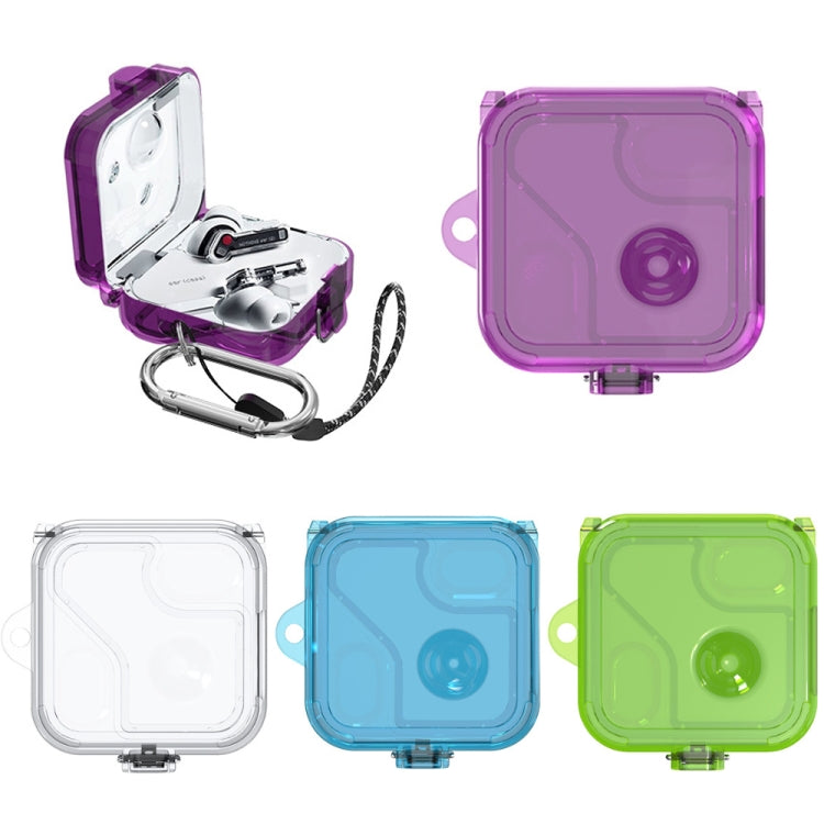 For Nothing Ear 2 Earphone Transparent Mirror PC Case(Transparent Blue) - Other Earphone Case by PMC TechLife | Online Shopping South Africa | PMC TechLife