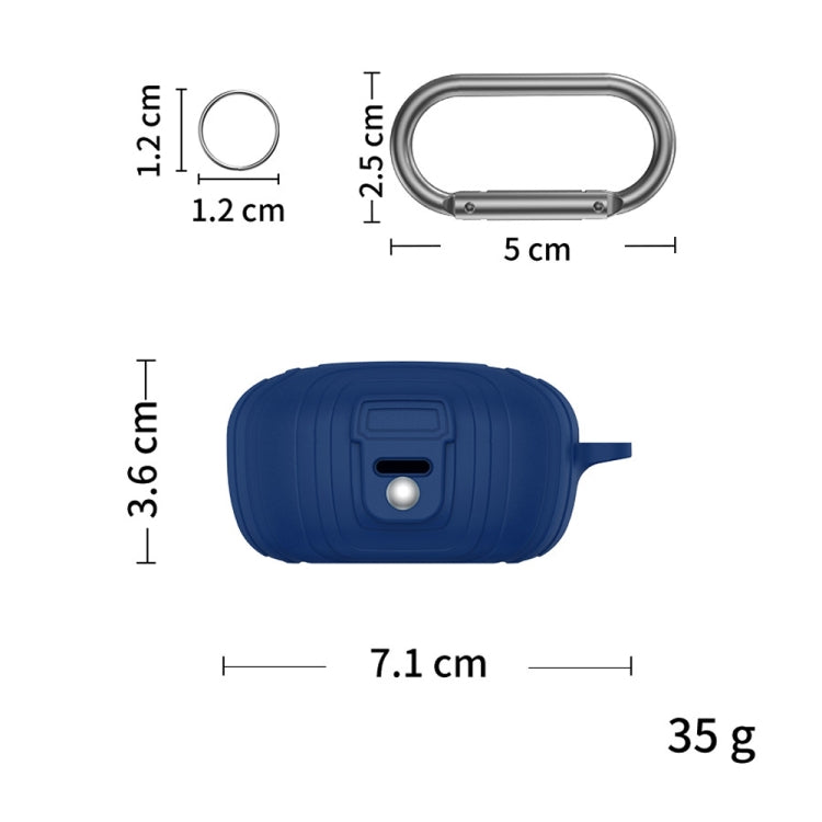 For EarFun Air Pro 3 Silicone Earphone Dustproof Storage Case(Blue) - Other Earphone Case by PMC TechLife | Online Shopping South Africa | PMC TechLife | Buy Now Pay Later Mobicred