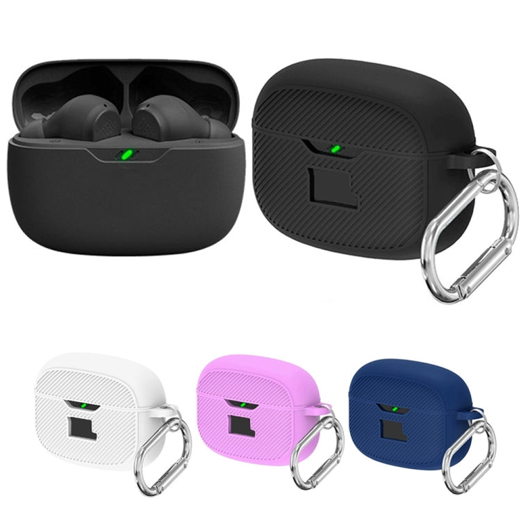 For JBL Vibe Beam Headphone Silicone Waterproof Dustproof Protective Case(Black) - free shipping - PMC TechLife - Order now!