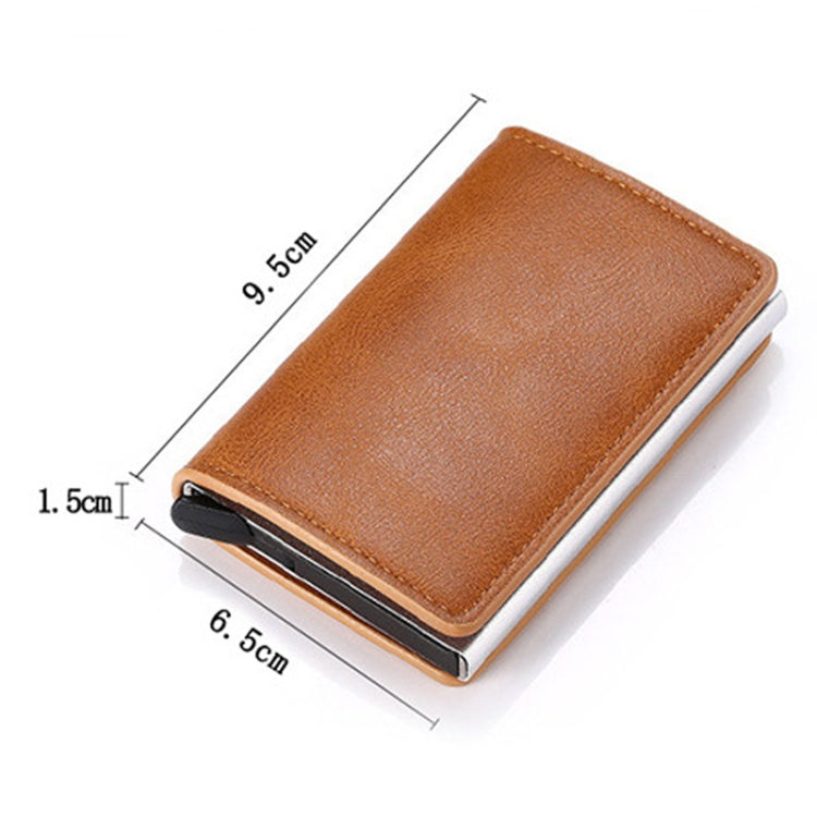 HUMERPAUL RFID Anti-Magnetic Automatic Card Set Credit Card Box Coin Bag(Blue) - Antimagnetic RFID Package by HUMERPAUL | Online Shopping South Africa | PMC TechLife | Buy Now Pay Later Mobicred