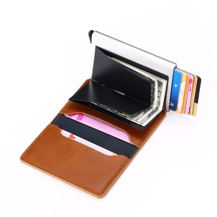 HUMERPAUL RFID Anti-Magnetic Automatic Card Set Credit Card Box Coin Bag(Blue) - Antimagnetic RFID Package by HUMERPAUL | Online Shopping South Africa | PMC TechLife | Buy Now Pay Later Mobicred