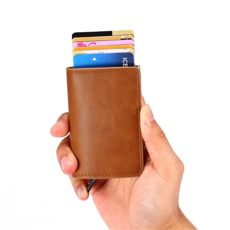 HUMERPAUL RFID Anti-Magnetic Automatic Card Set Credit Card Box Coin Bag(Blue) - Antimagnetic RFID Package by HUMERPAUL | Online Shopping South Africa | PMC TechLife | Buy Now Pay Later Mobicred