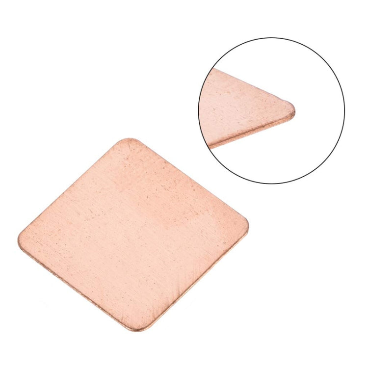 20pcs Laptop Cooling Copper Heat Sink Thermal Conductive Tabs Cell Phone Computer Graphics Card Heat Sinks 15x15x0.1mm - Others by PMC TechLife | Online Shopping South Africa | PMC TechLife