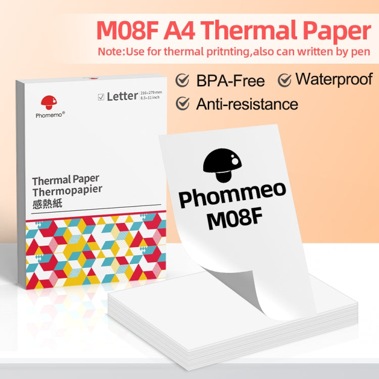 For Phomemo M08F 200sheets Thermal Printing Paper Compatible for MR.IN Brother Pocket Jet / MT800, Style: Folding Letter - free shipping - PMC TechLife - Order now!